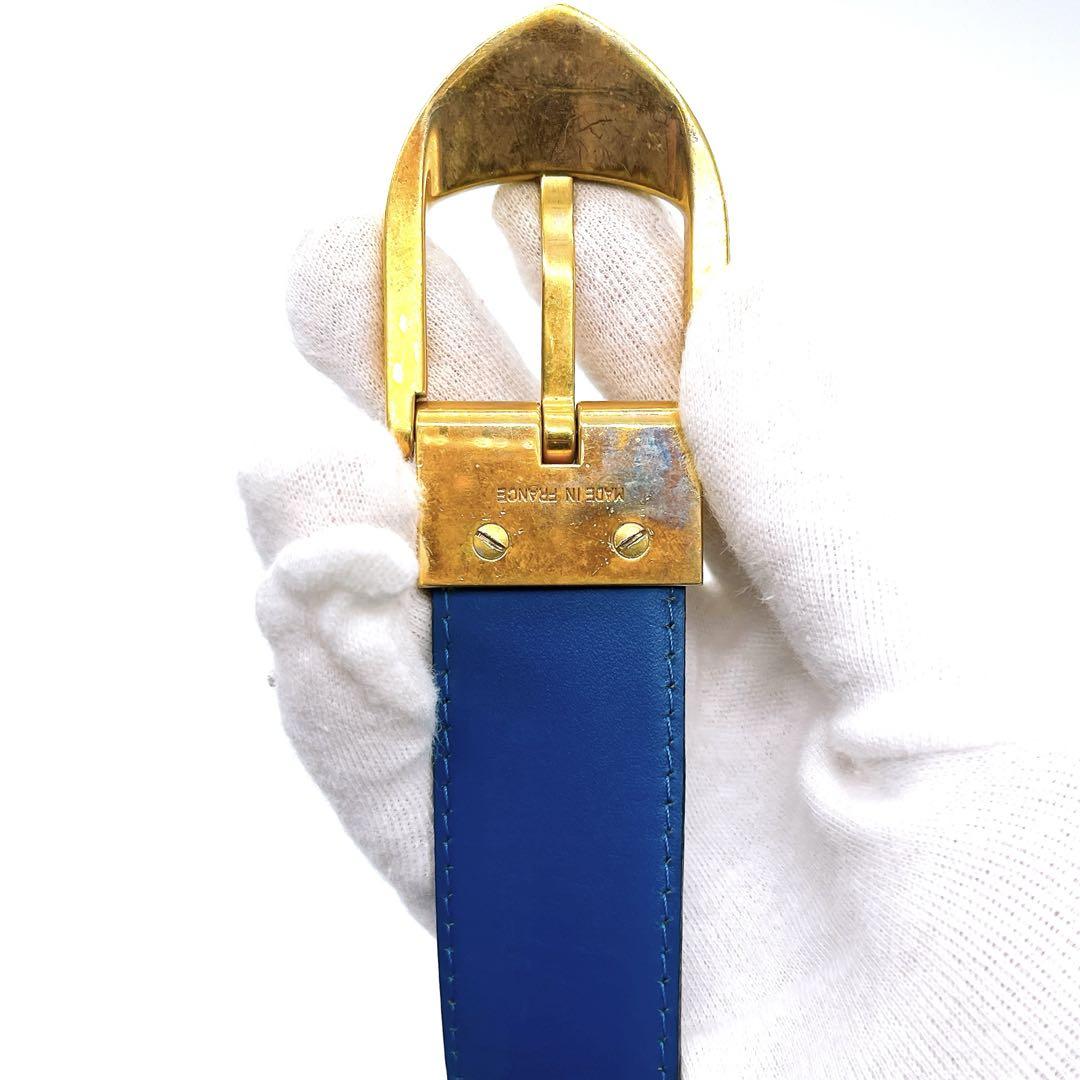 美品　LOUIS VUITTON トレドブルー　サンチュール 全長約100cm