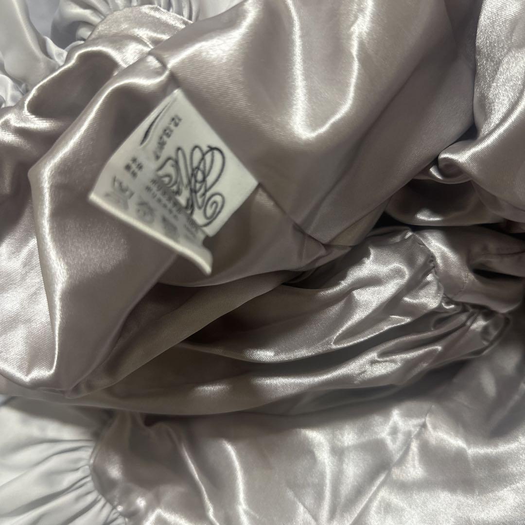 正規品　satin balloon peplum mini one-piece