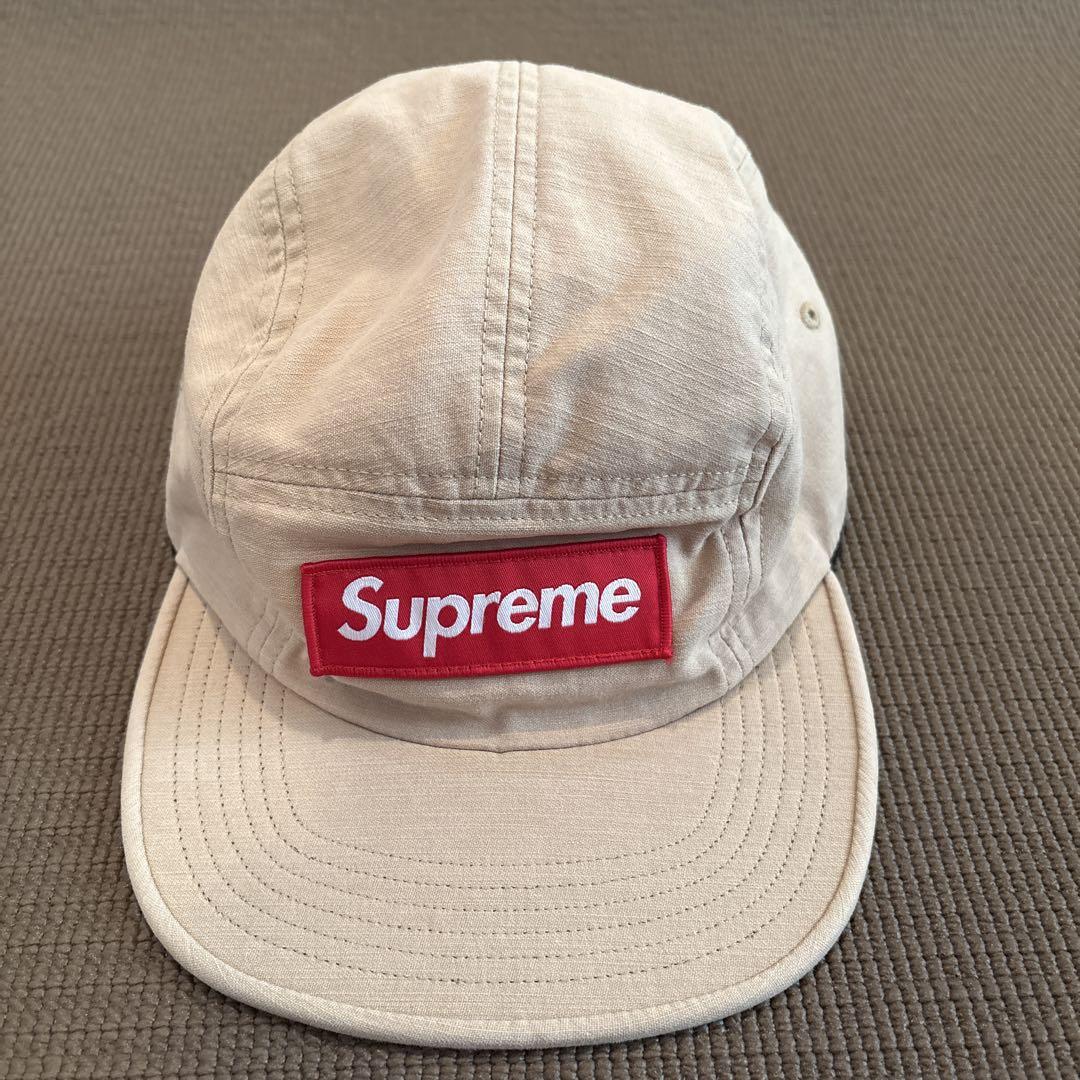 Supreme ベージュ キャップ