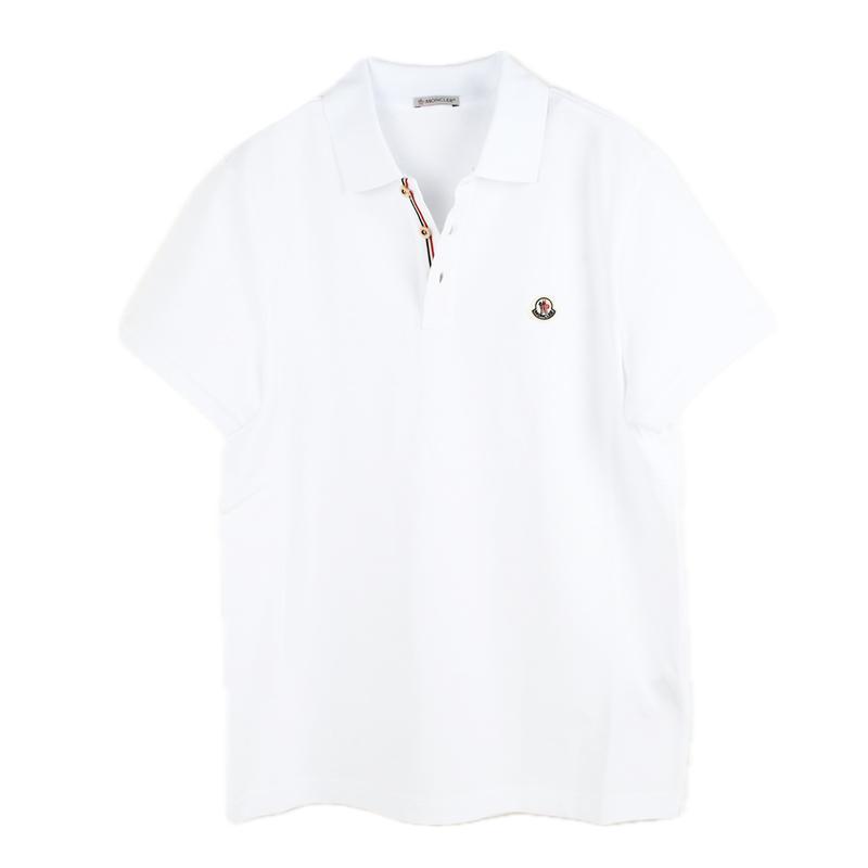 Moncler ホワイト ポロシャツ L 中古・古着通販】MONCLER (モンクレール) ポロシャツ ホワイト