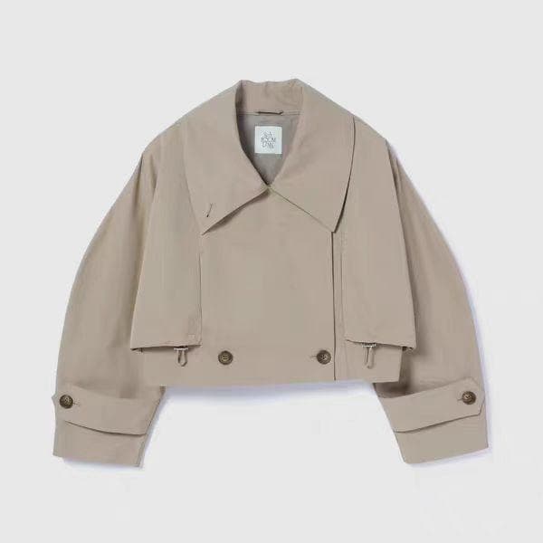 searoomlynn Multi collarショートトレンチコート 2色 searoomlynn Multi collarショートトレンチコート 2色