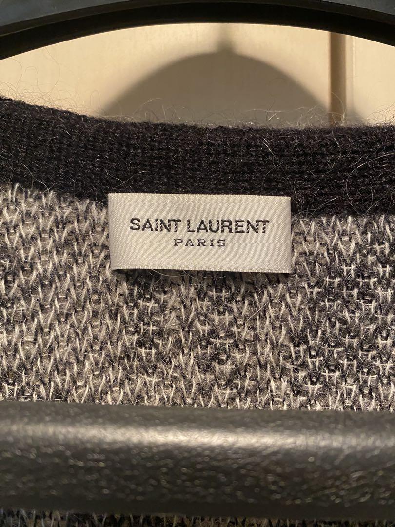 SAINT LAURENT Paris モヘア　レオパード カーディガン