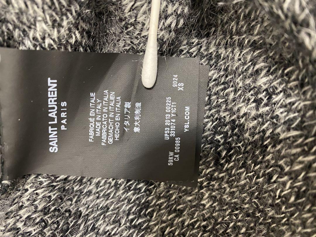 SAINT LAURENT Paris モヘア　レオパード カーディガン