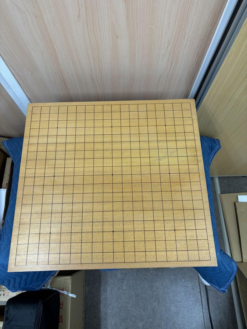 囲碁盤 碁石 ヘソ有 蓋付き 脚付き 面/42cm×45cm 厚さ/17.5cm