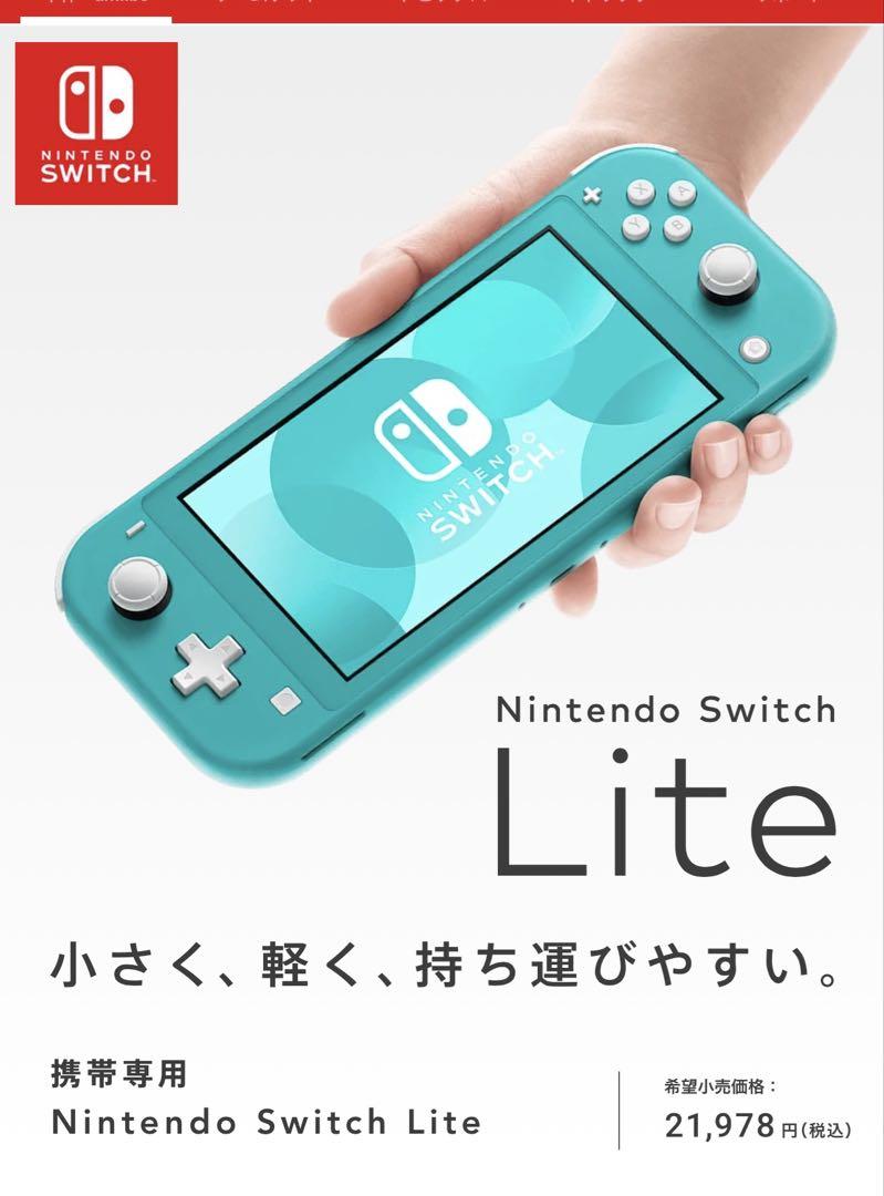 美品　ニンテンドースウィッチライト　本体　アダプター付