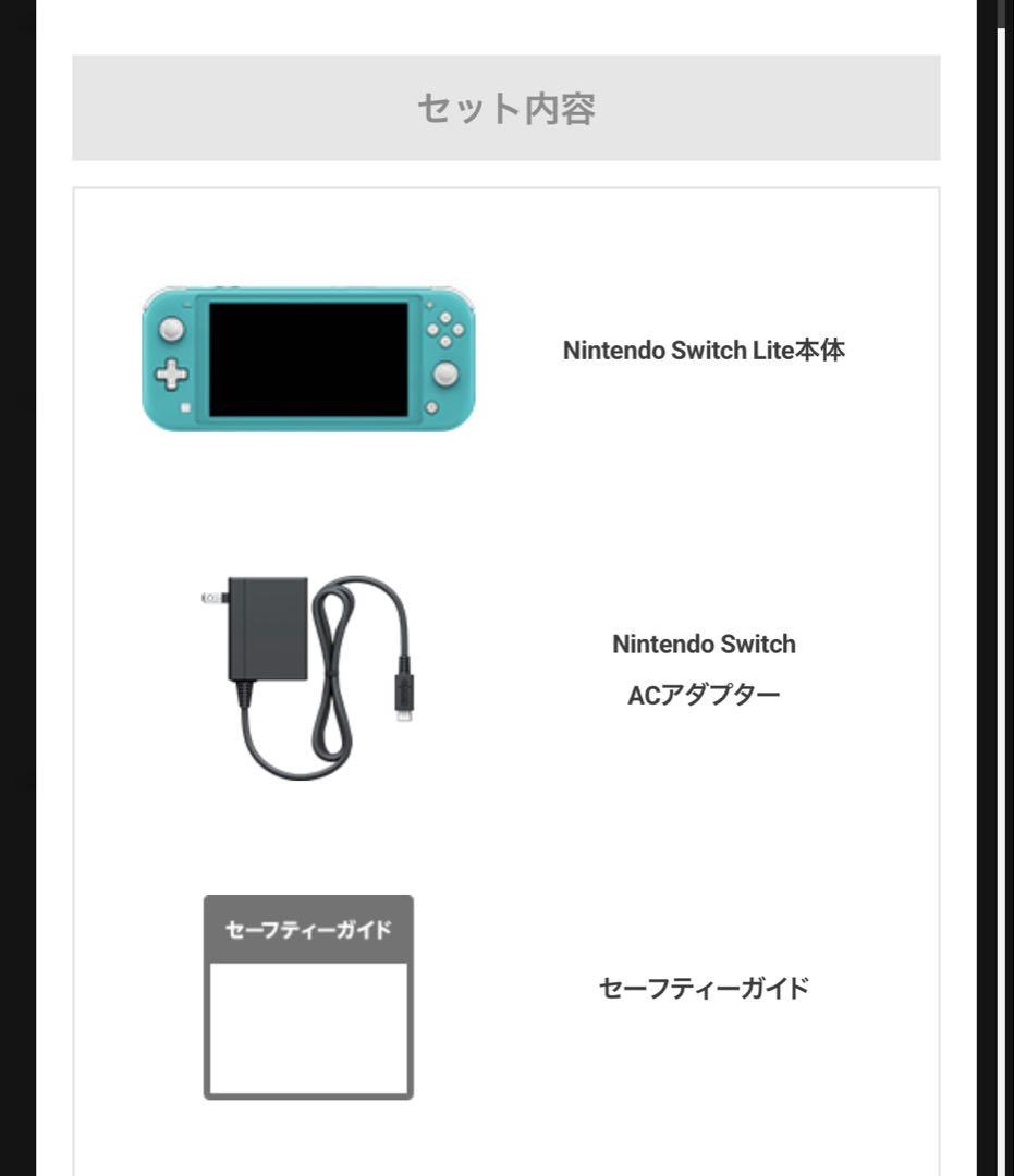 美品　ニンテンドースウィッチライト　本体　アダプター付