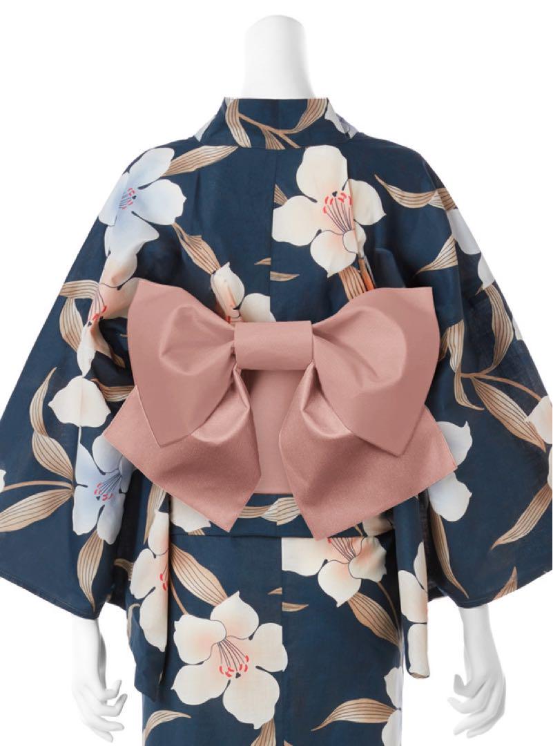 新品　GRL グレイル　百合浴衣セット　3点セット　浴衣　帯　下駄