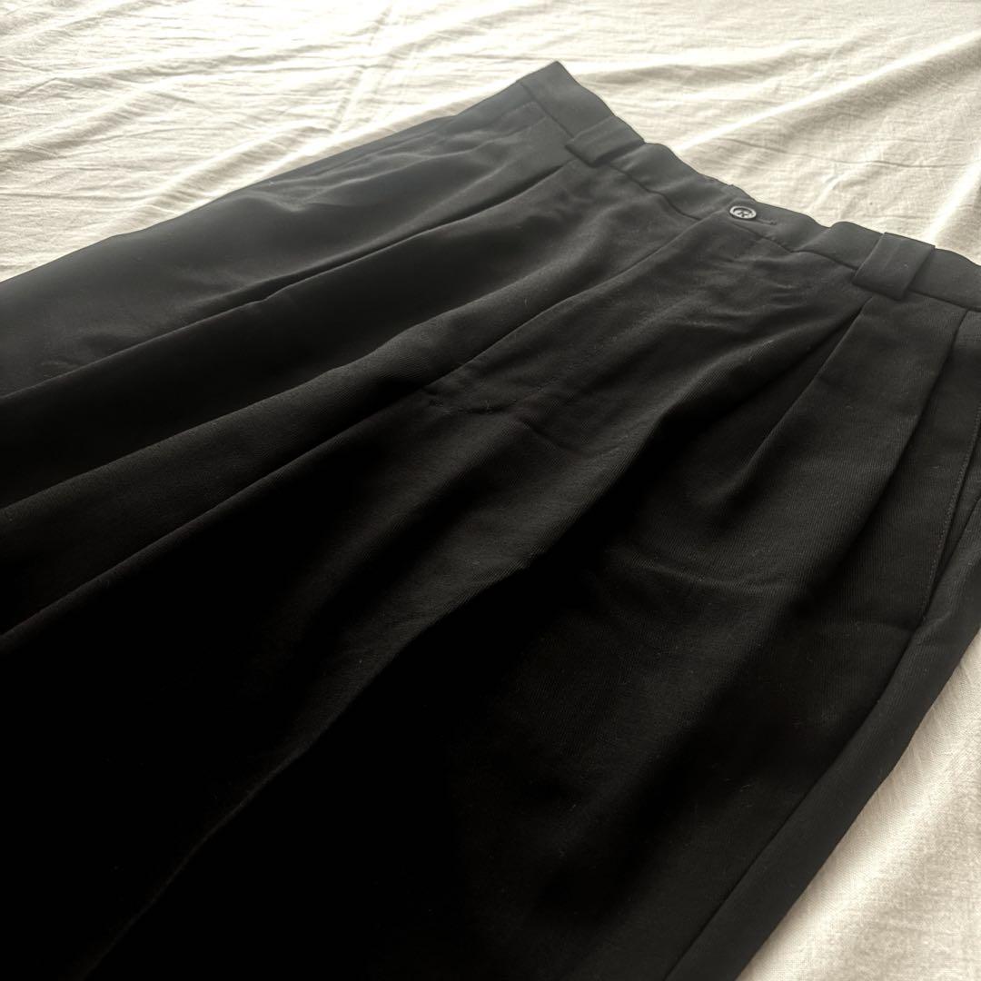 ブラック 2タック 32size イタリア製 GIORGIO ARMANI