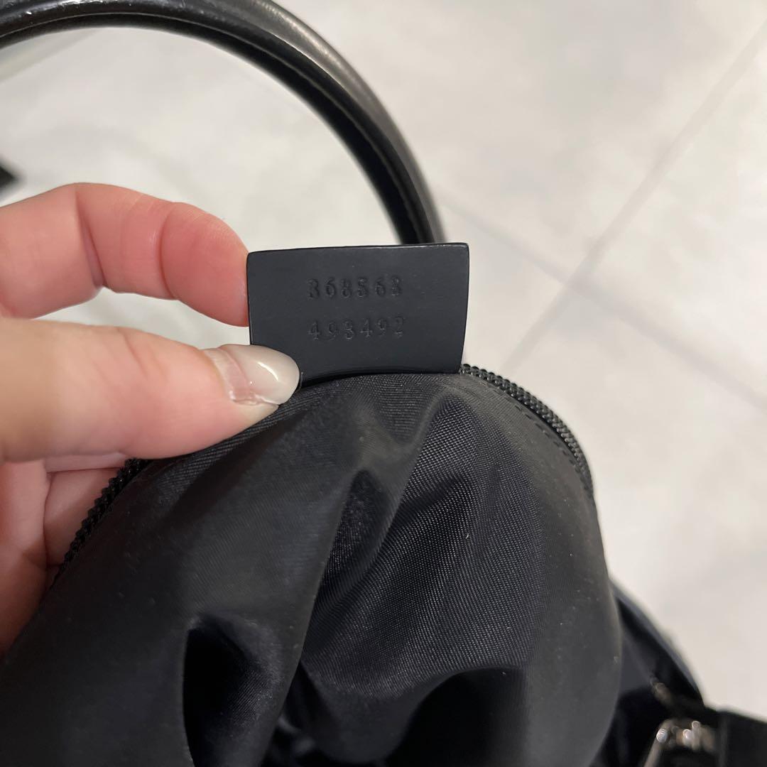 正規品　GUCCIグッチ シマレザー  GG柄 ボストン保存袋付 A4 大容量