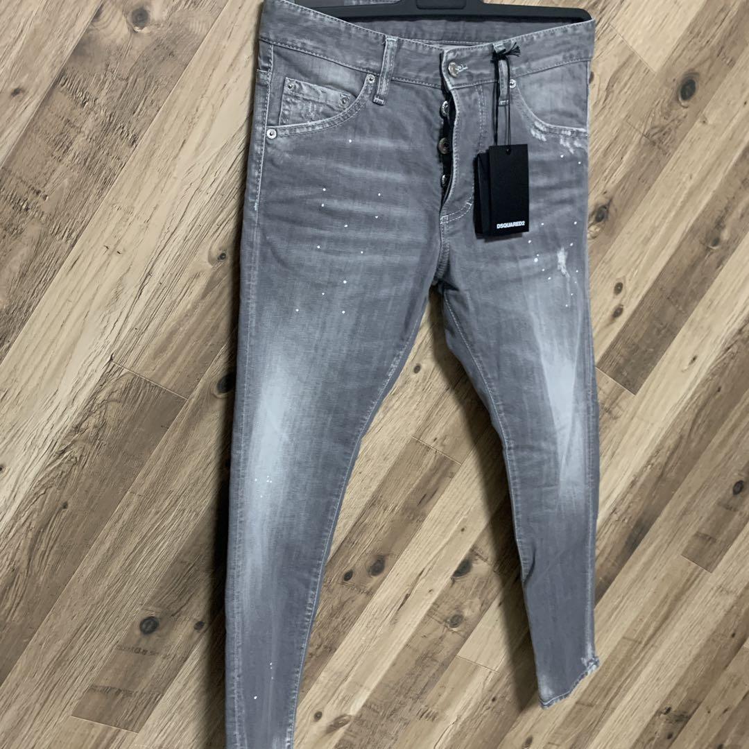 スキニーダン 46 グレー 新品未使用 DSQUARED2 デニム ブラックピス 画像2