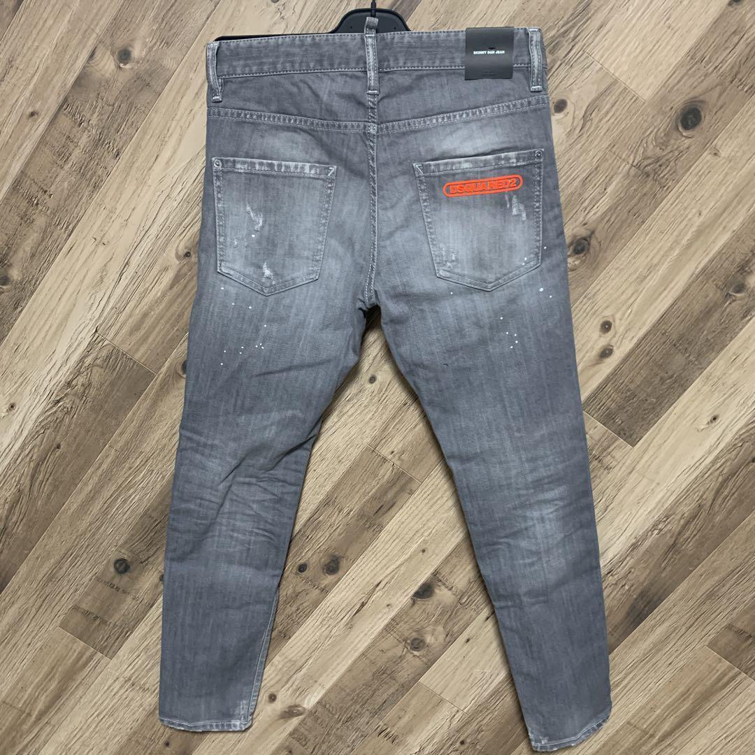 スキニーダン 46 グレー 新品未使用 DSQUARED2 デニム ブラックピス 画像5