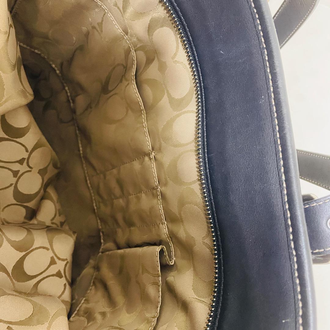 ☆美品☆コーチ COACH トートバッグレザー革/ブラック黒/メンズ/レディース