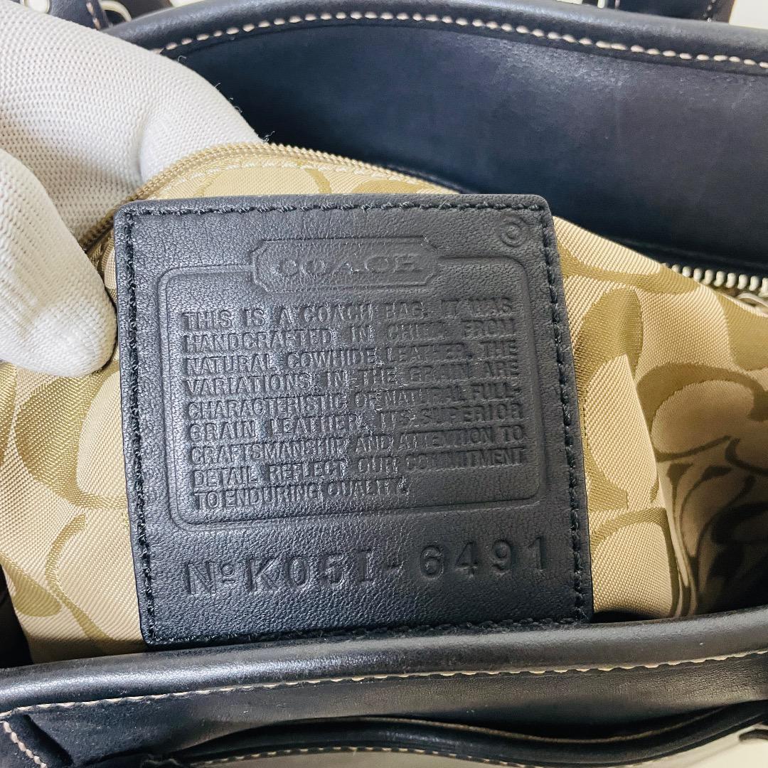 ☆美品☆コーチ COACH トートバッグレザー革/ブラック黒/メンズ/レディース