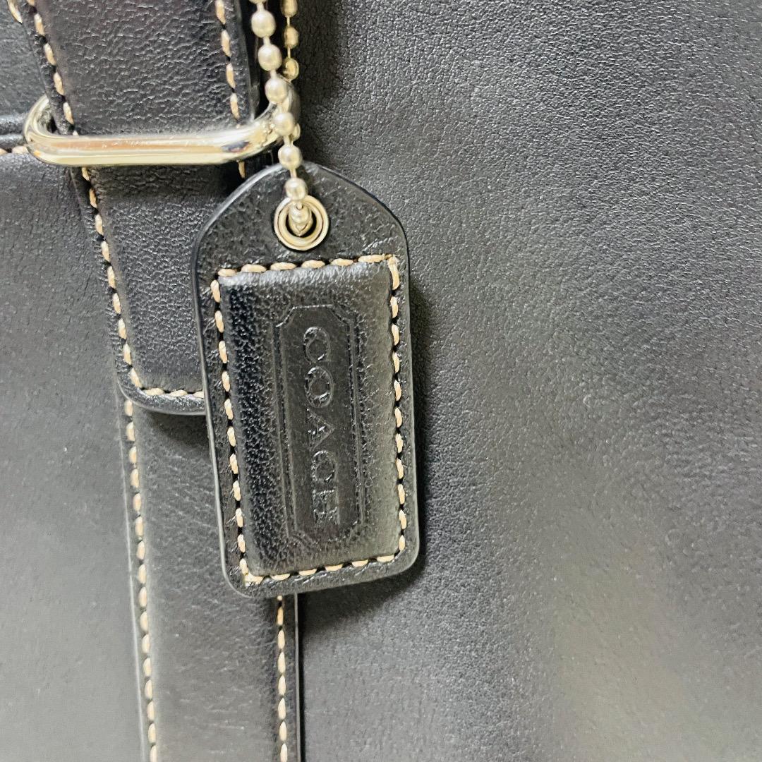 ☆美品☆コーチ COACH トートバッグレザー革/ブラック黒/メンズ/レディース