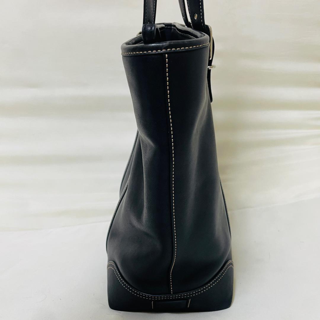 ☆美品☆コーチ COACH トートバッグレザー革/ブラック黒/メンズ/レディース
