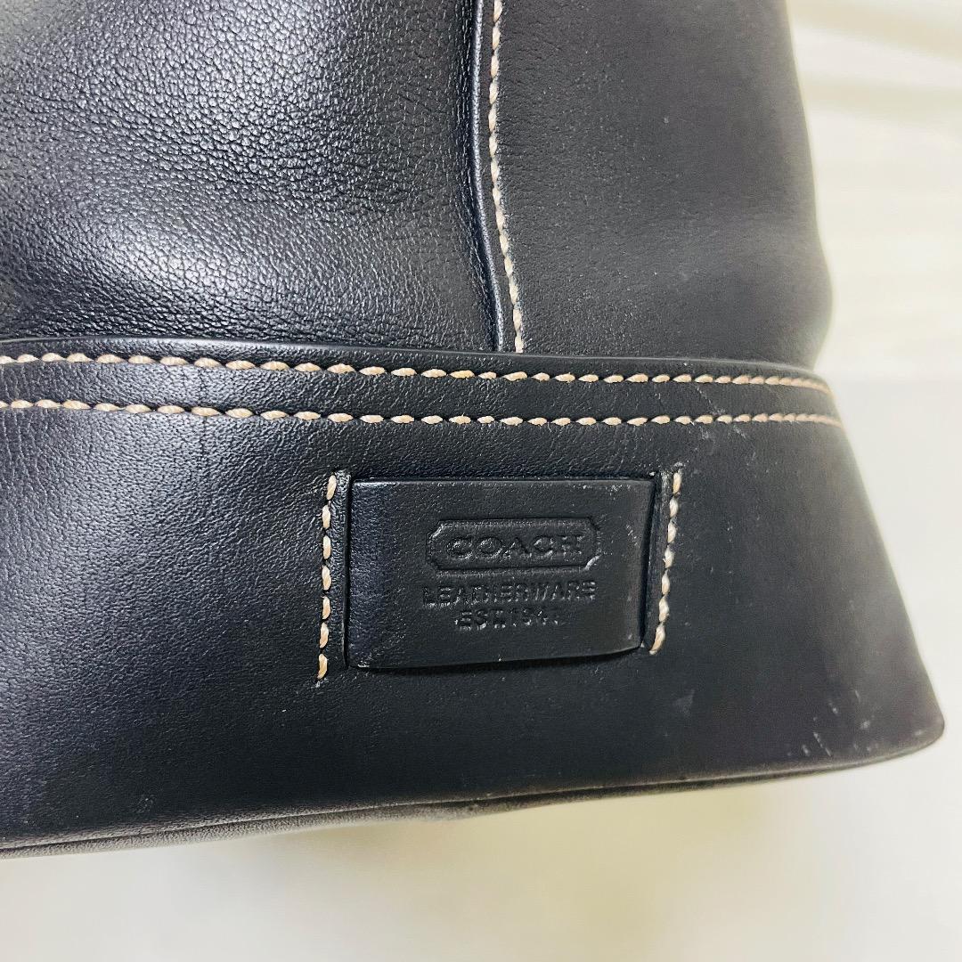☆美品☆コーチ COACH トートバッグレザー革/ブラック黒/メンズ/レディース