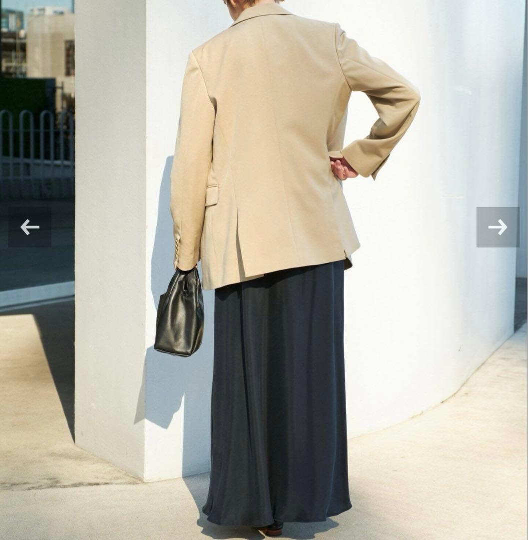 plage Washable Fibril Drape スカート ブラック　36