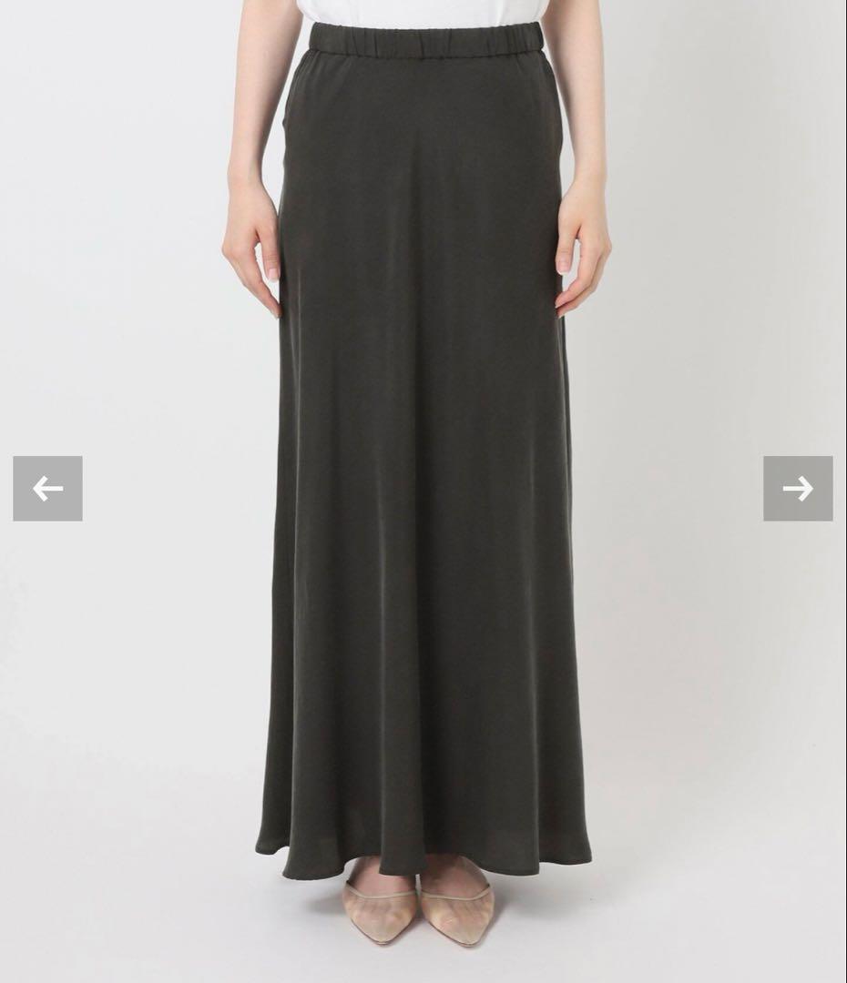 plage Washable Fibril Drape スカート ブラック　36