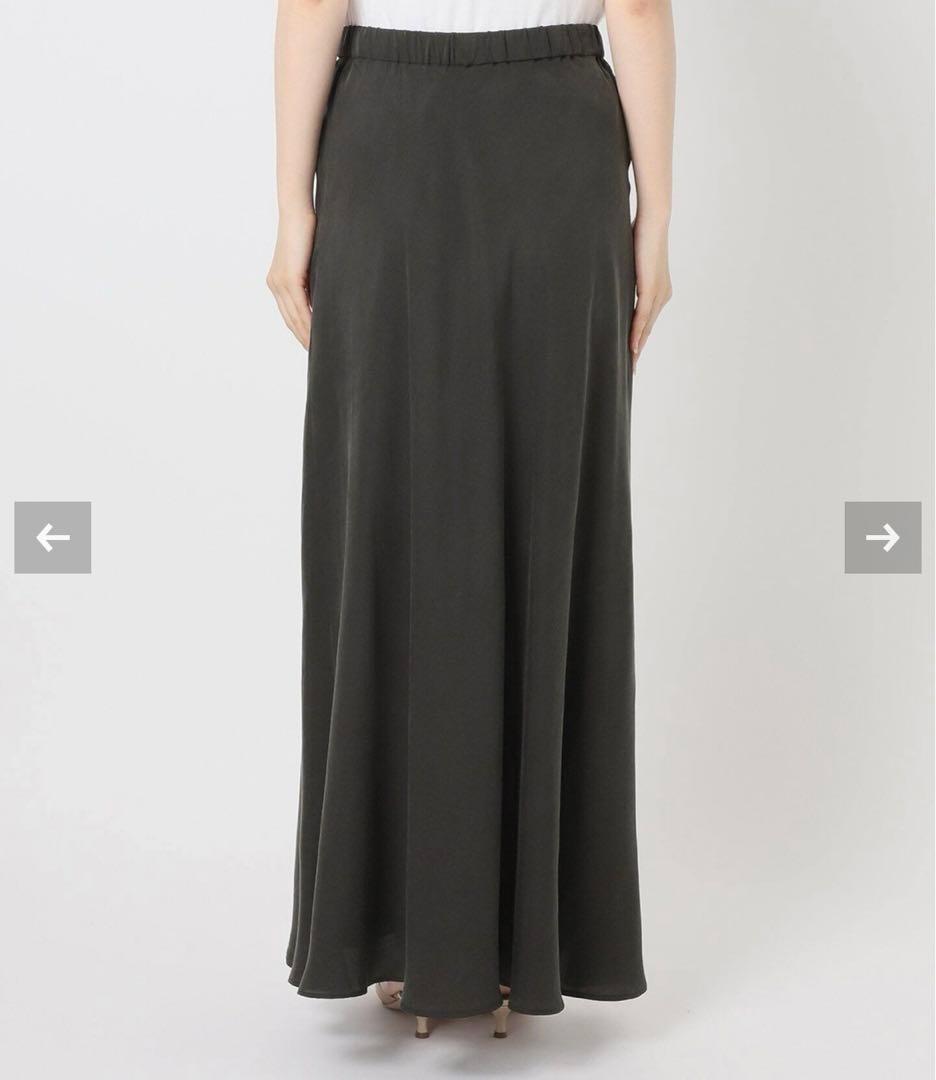 plage Washable Fibril Drape スカート ブラック　36