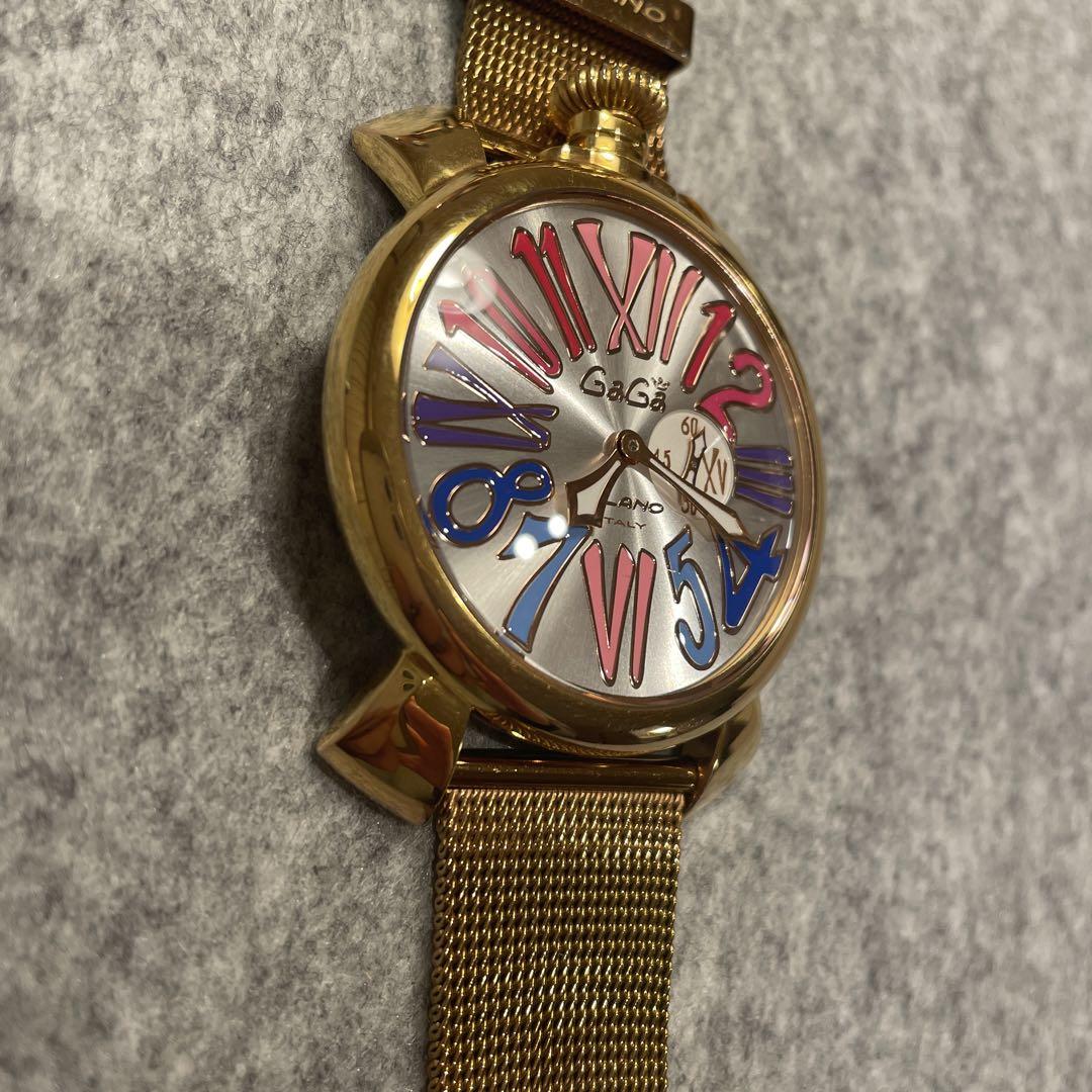 GaGa MILANO ゴールド メッシュ時計