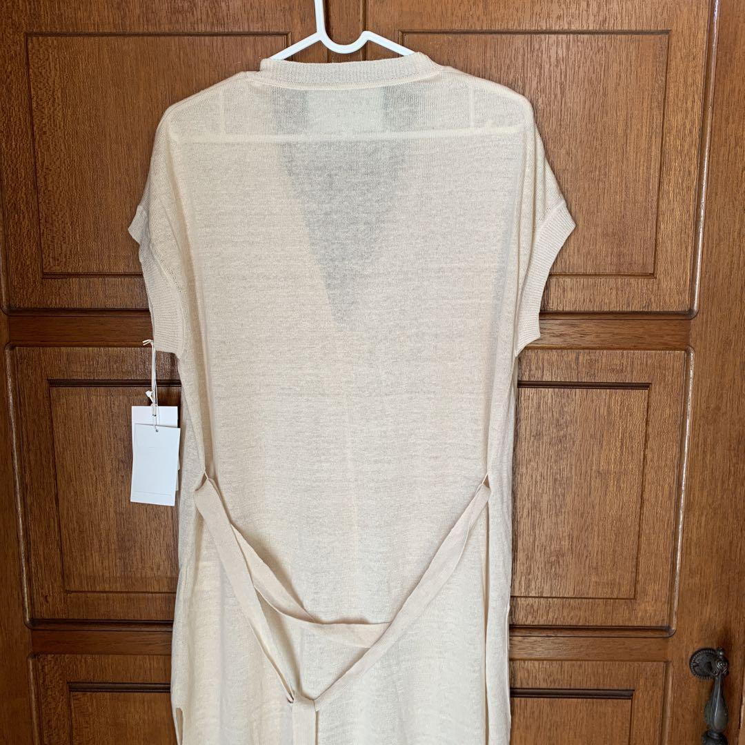 ☆新品　最高級‼️麻100% 最終価格‼️ 大人っぽいロングジレ