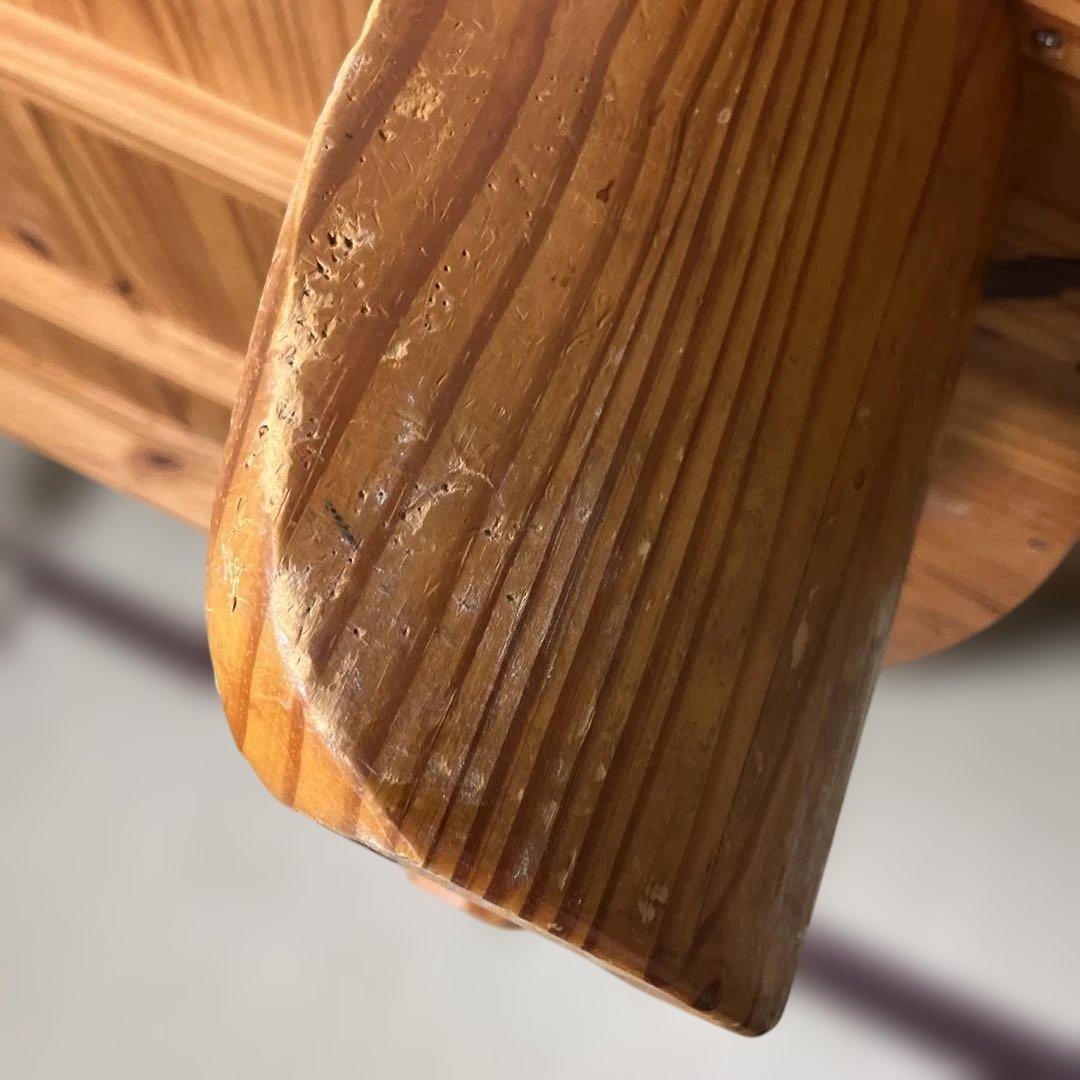 ラウンド木製テーブル 傷あり目立った傷や汚れなし