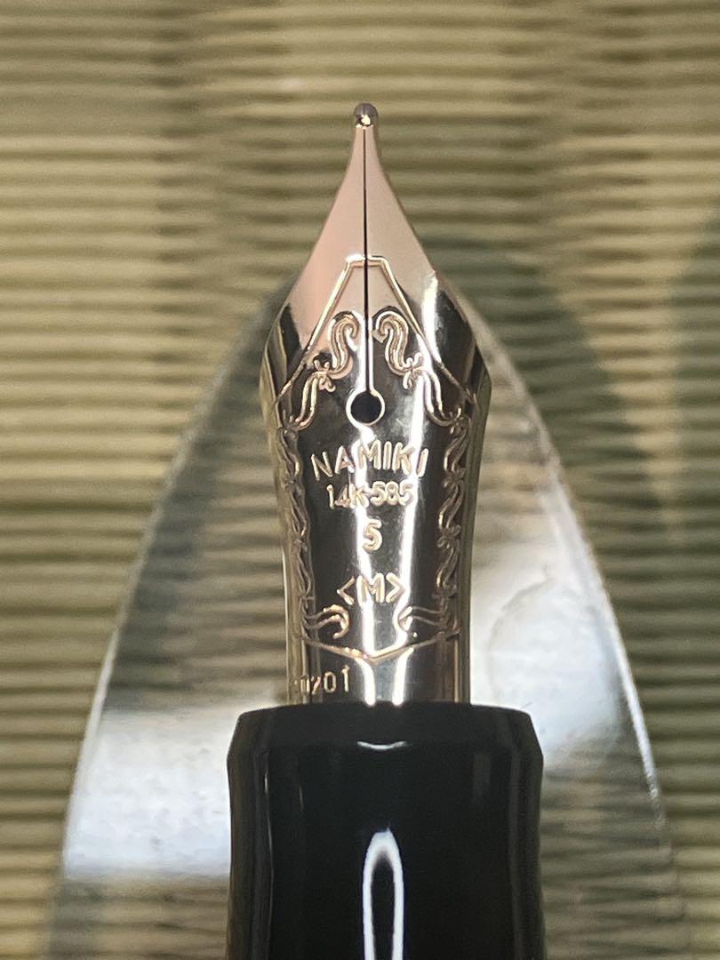 NAMIKI 蒔絵万年筆 「写楽」 中字 Tosyusai-Sharaku （ススキ
