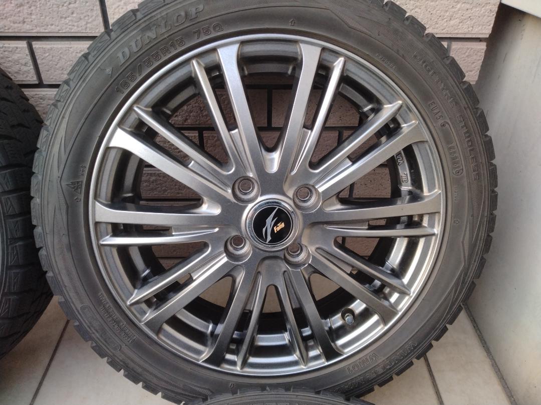 軽165/55R15 weds fang TS-10 WINTER MAXX