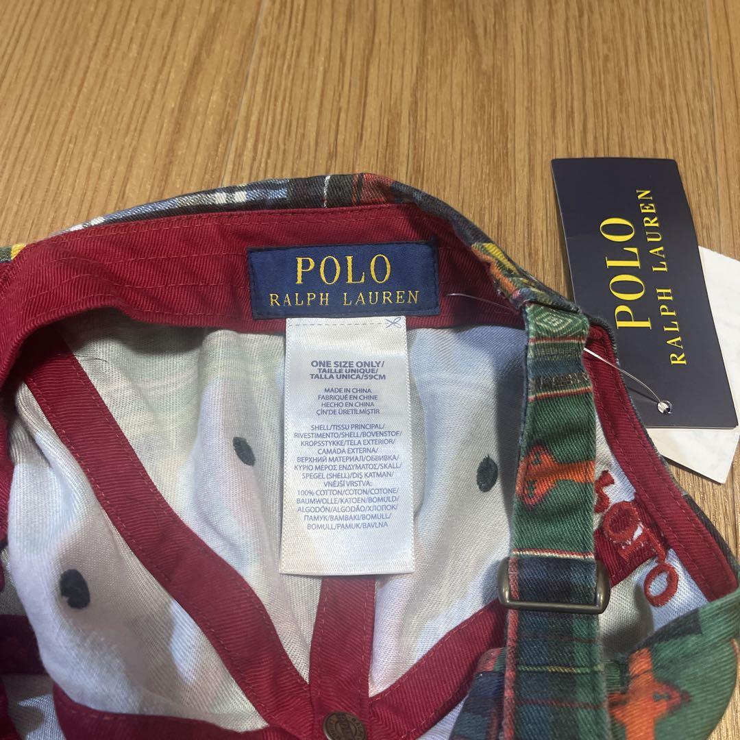 ポロ ラルフローレンPOLO RALPH LAUREN パッチワーク柄 キャップ