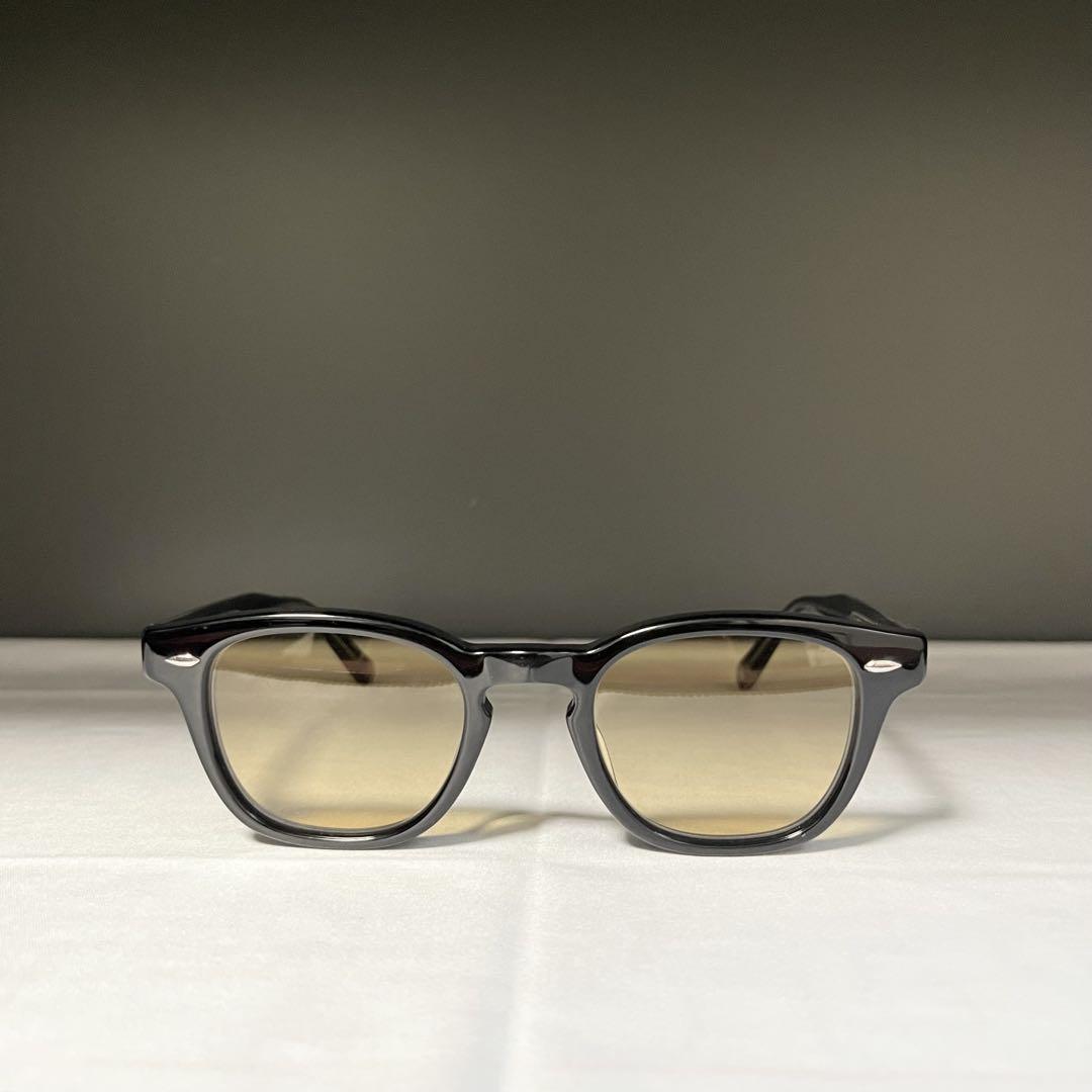 美品 EYEVAN Webb sq PBK ピアノブラック 日本製 アイバン