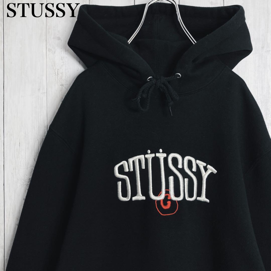 【極美品】ステューシー STUSSY アーチロゴ刺繍 パーカー #98