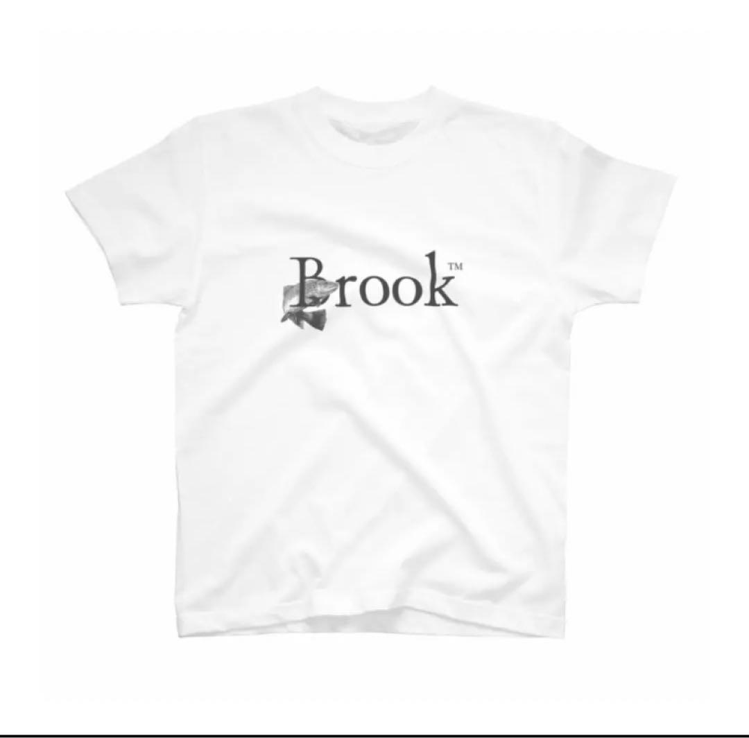 Brook  White2023ss Brook Logo S/S Tee