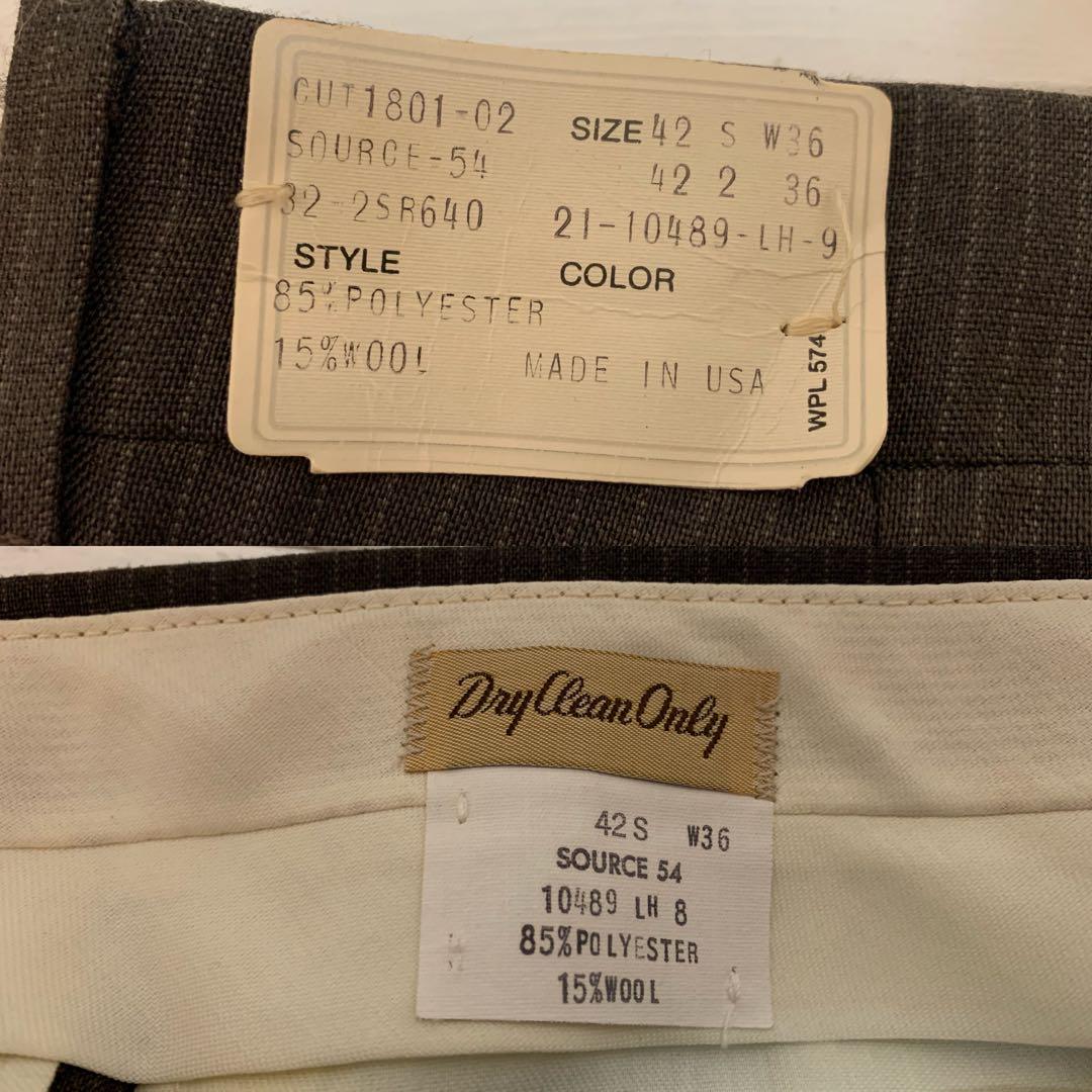 US VINTAGE USA製 デッドストック ピンストライプ スラックスパンツ