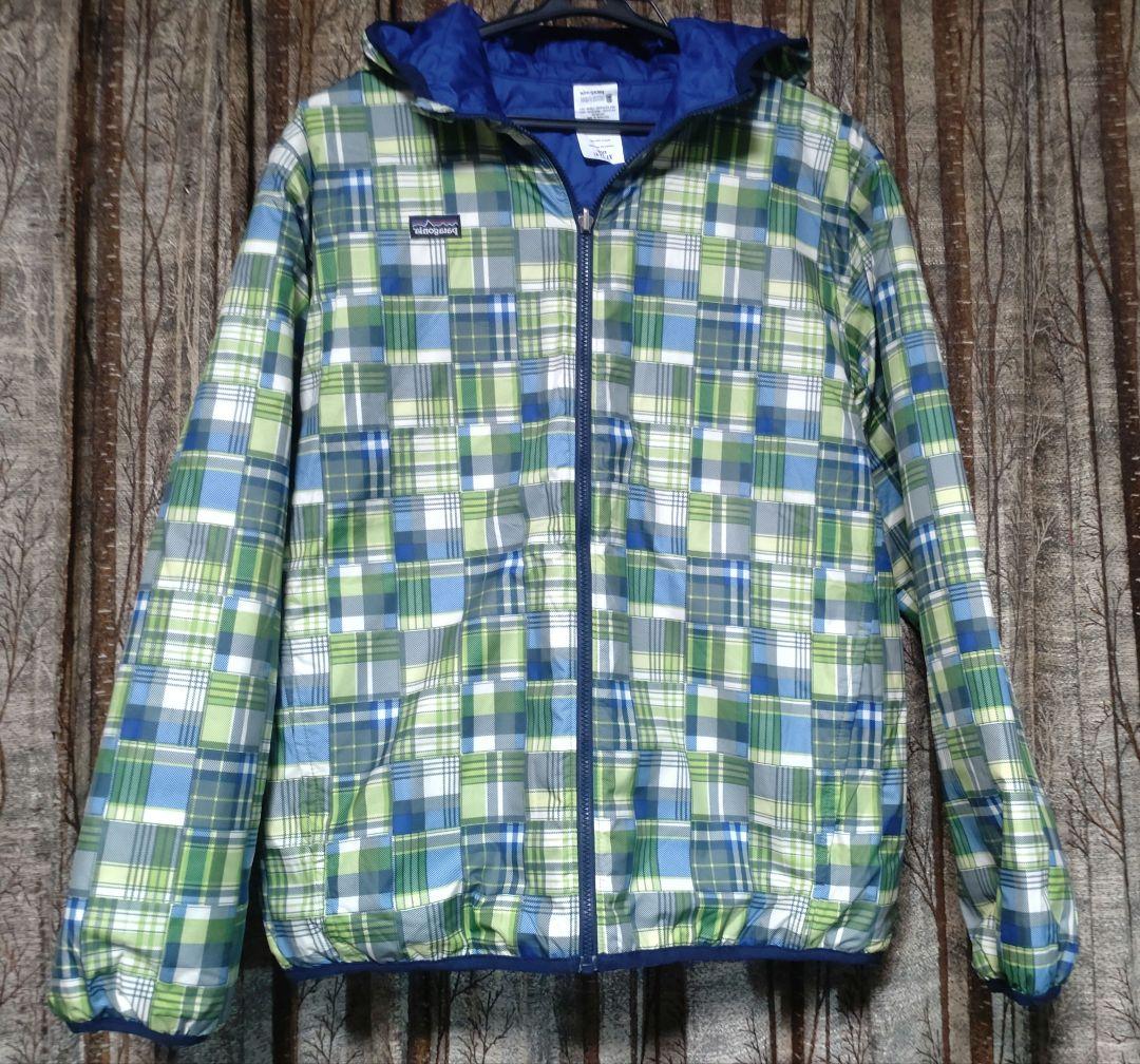 【美品】patagonia リバーシブルネイビー ジャケット XL 14 patagonia パタゴニア リバーシブル ネイビ XXL QC-014322