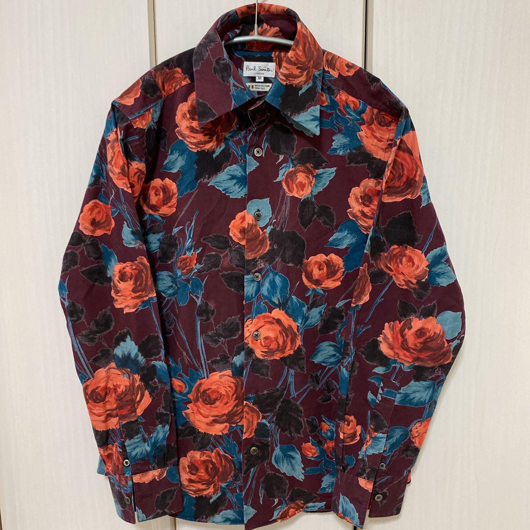 Paul Smith ポールスミス 花柄シャツ ローズ 薔薇