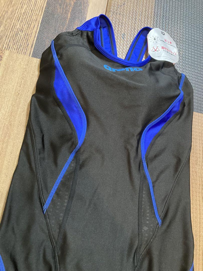 新品　arena アリーナ　競泳水着　フィットネス水着　ブラック×ブルー　XL