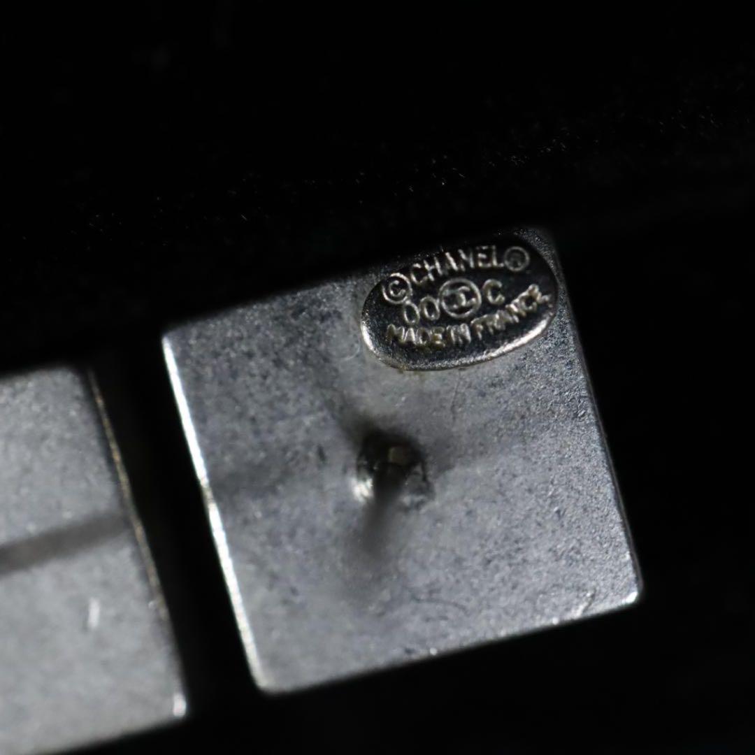 本物保証 匿名配送 ココ シルバー スクエア 00C l947K-m78494989091 CHANEL シャネル ピアス 低価超激得
