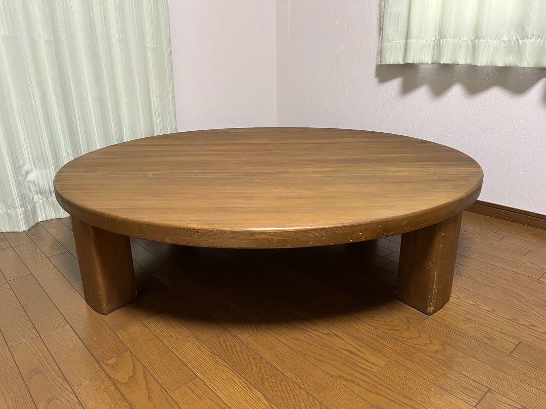 ちゃぶ台 木製 円卓 丸テーブル 画像2
