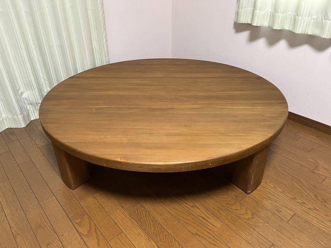 ちゃぶ台 木製 円卓 丸テーブル 画像4