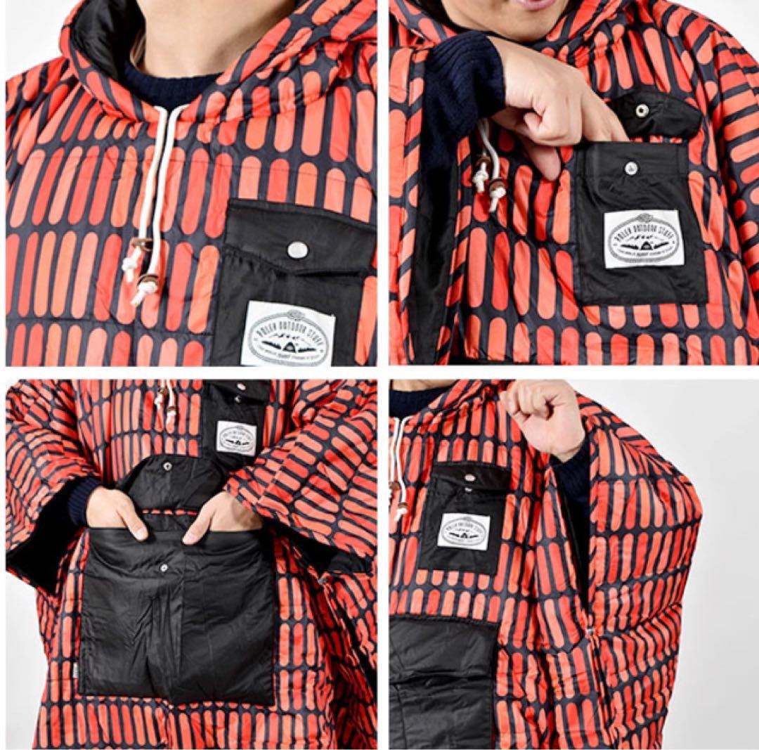 中古　キャンプPONCHO 着れる寝袋