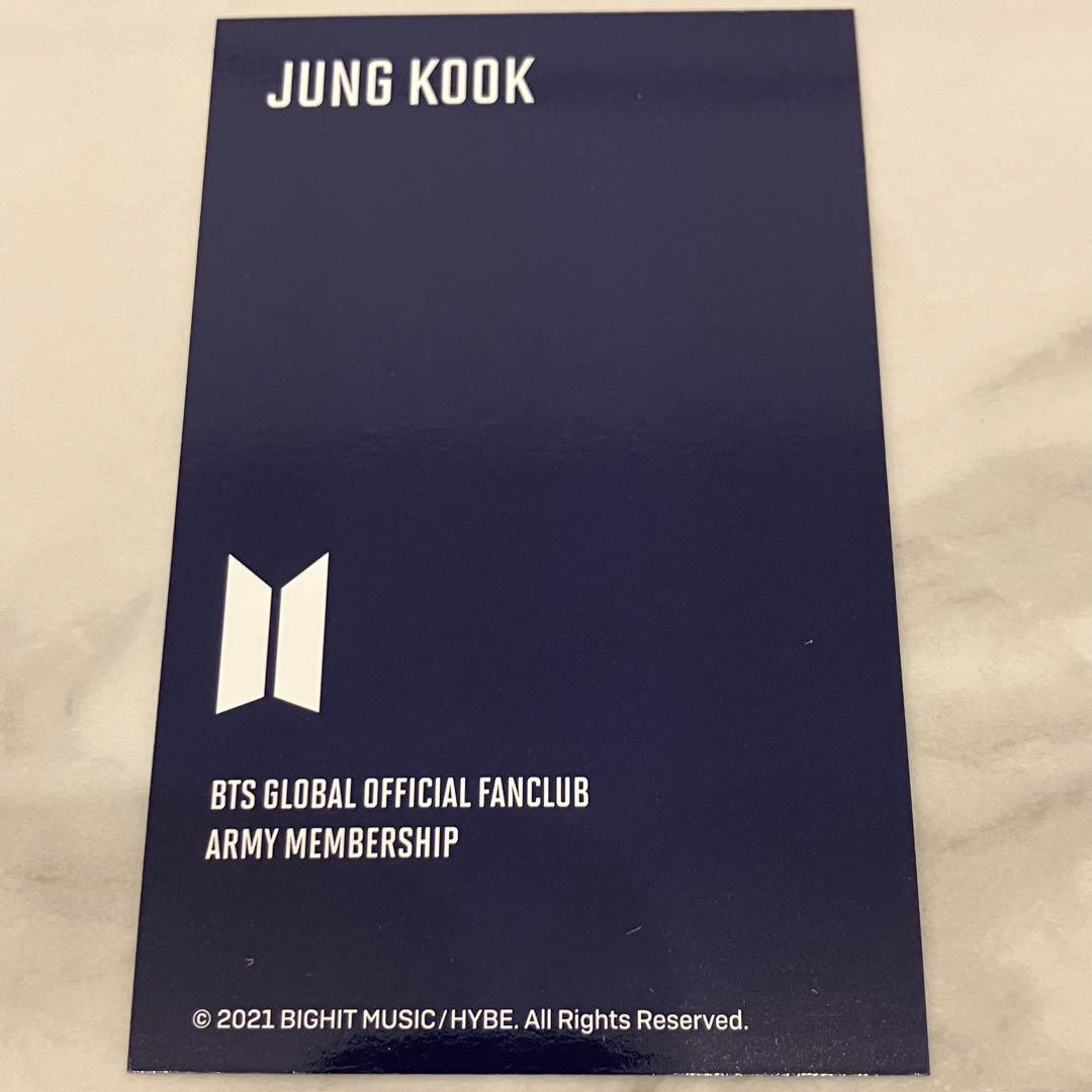 BTS GLOBAL FCフォトカード 証明写真 2022シーグリ ジョングク
