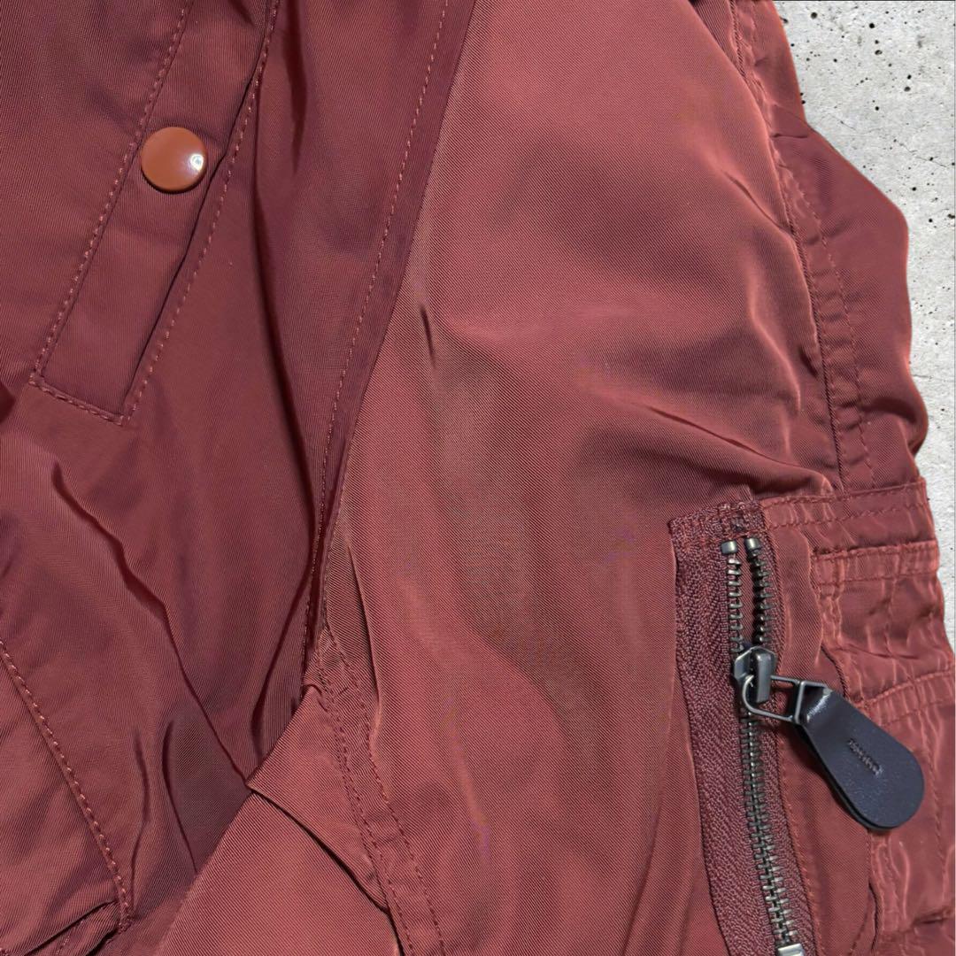 military 短丈 N2B flight jacket orange y2k