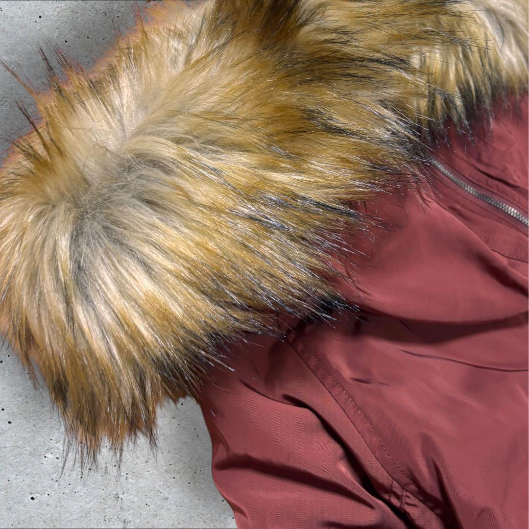 military 短丈 N2B flight jacket orange y2k