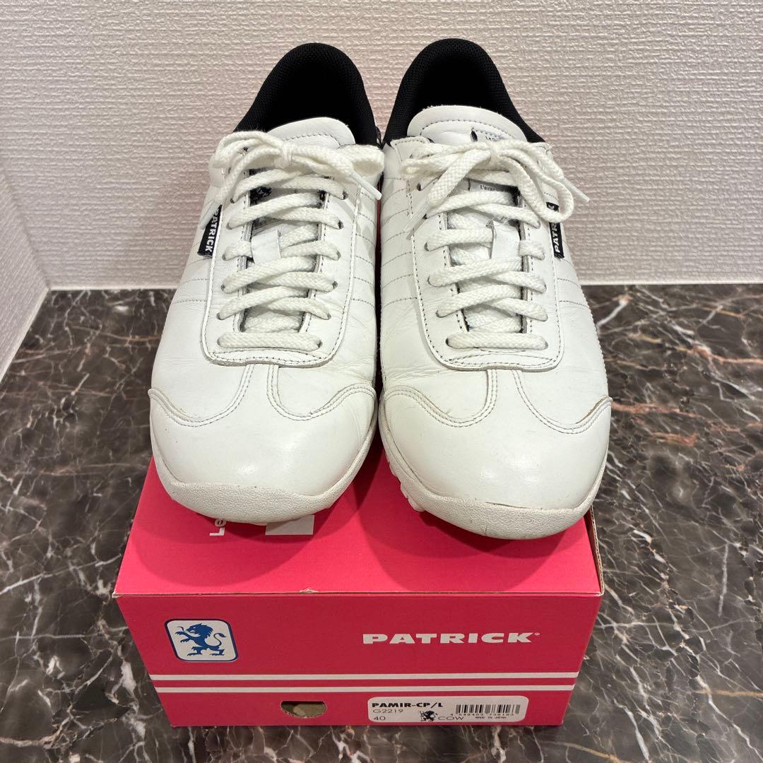 ⭐️一回使用⭐️超美品⭐️パトリック⭐️ゴルフシューズ⭐️パミール 40 ホワイト