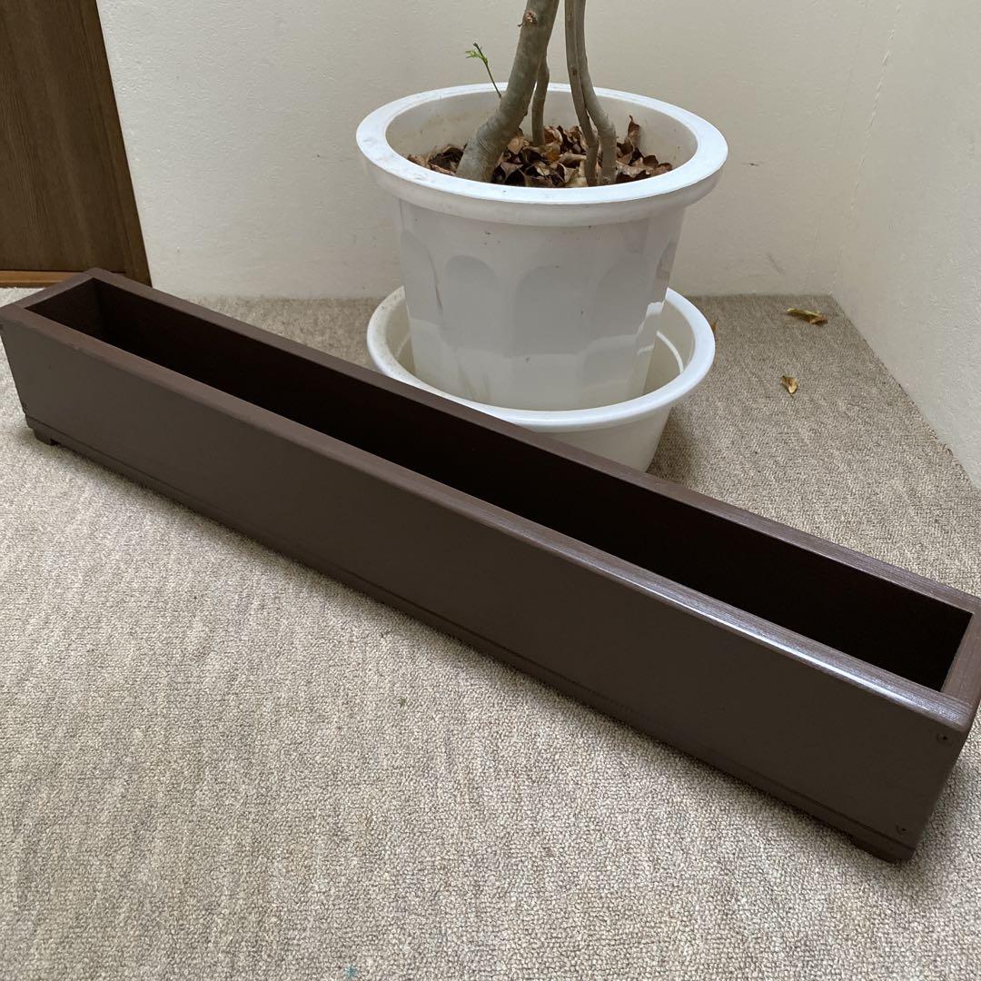 未使用　Welcome Wood ラインプランター 90 プランター　木製　特大