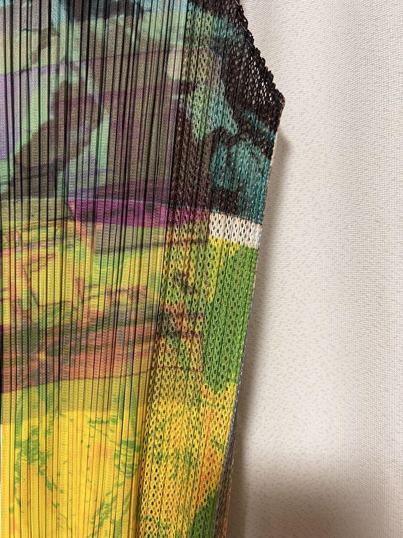 PLEATS PLEASE 柄物ベスト