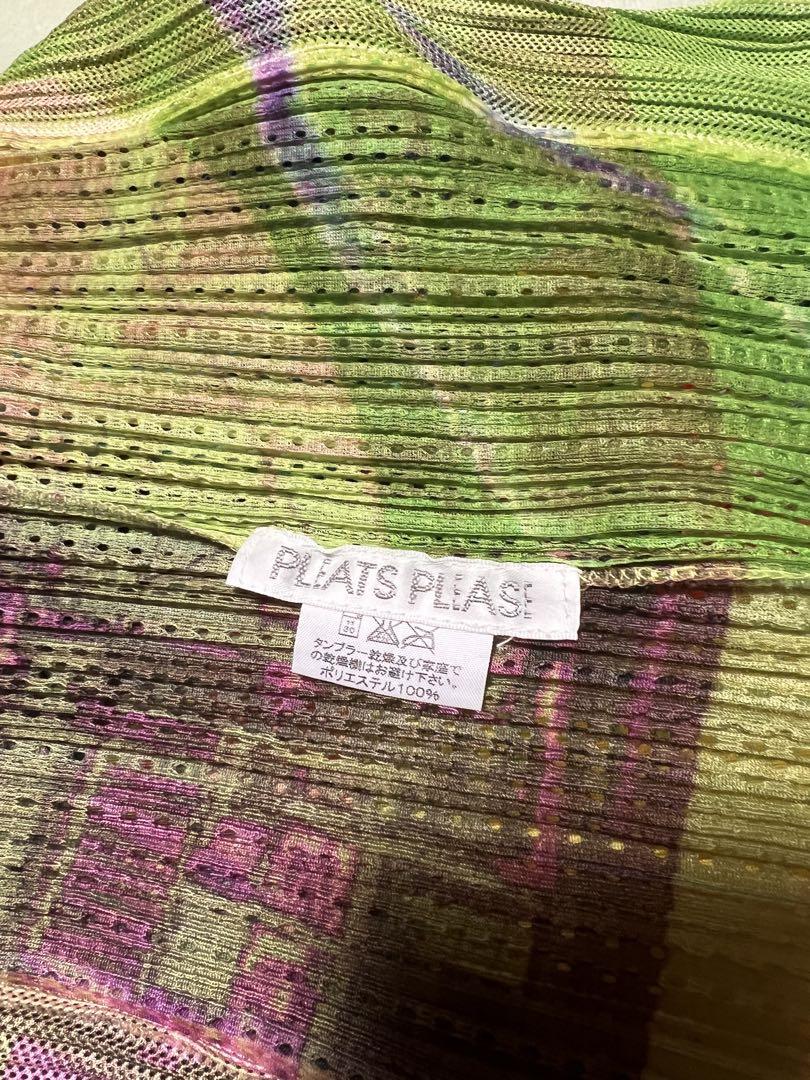 PLEATS PLEASE 柄物ベスト