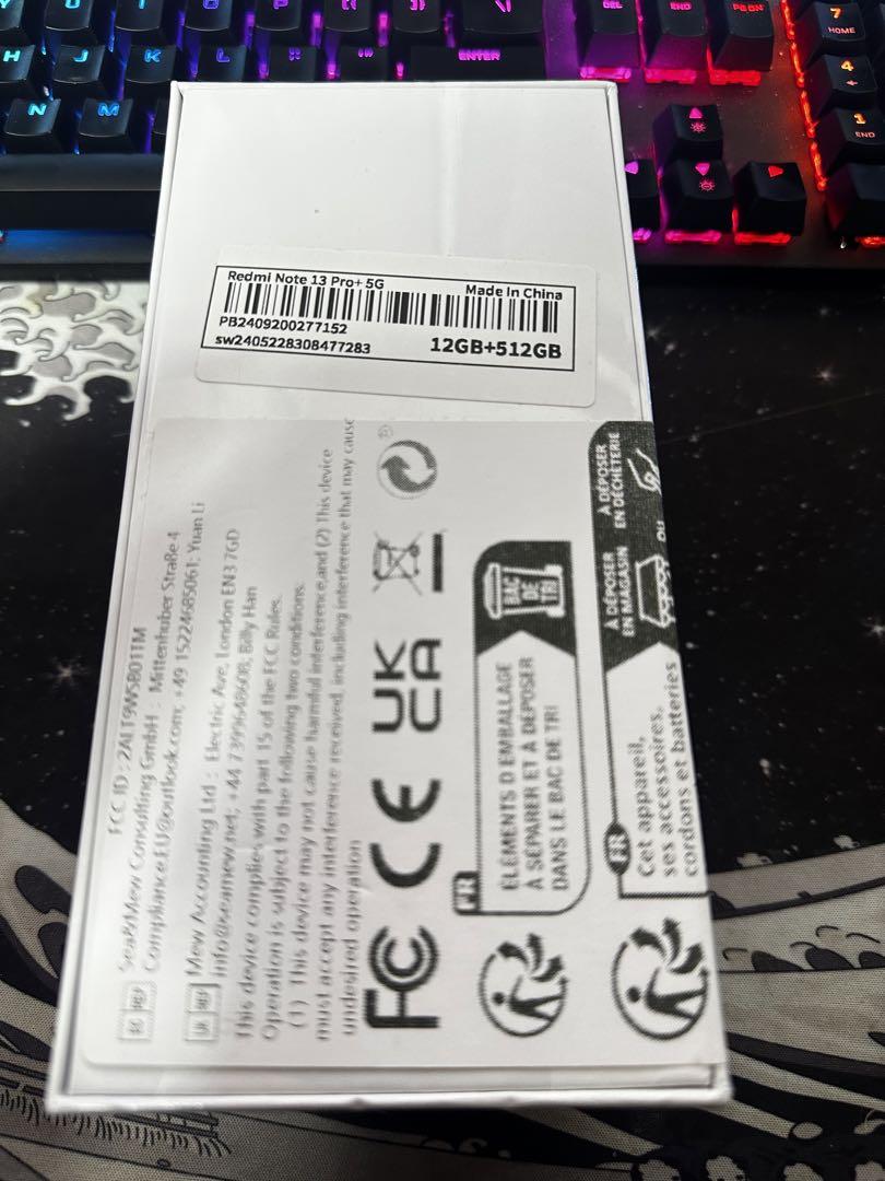 スマートフォン本体 Xiaomi remi note 13pro+5G 12GB/512GB