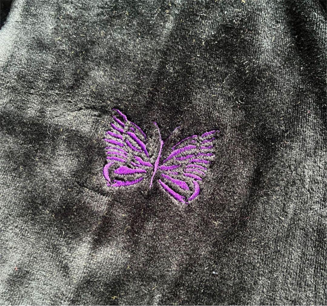 Needles ニードルズ ロゴ刺繍 ベルベットジャケッベロアトパンツスーツ22