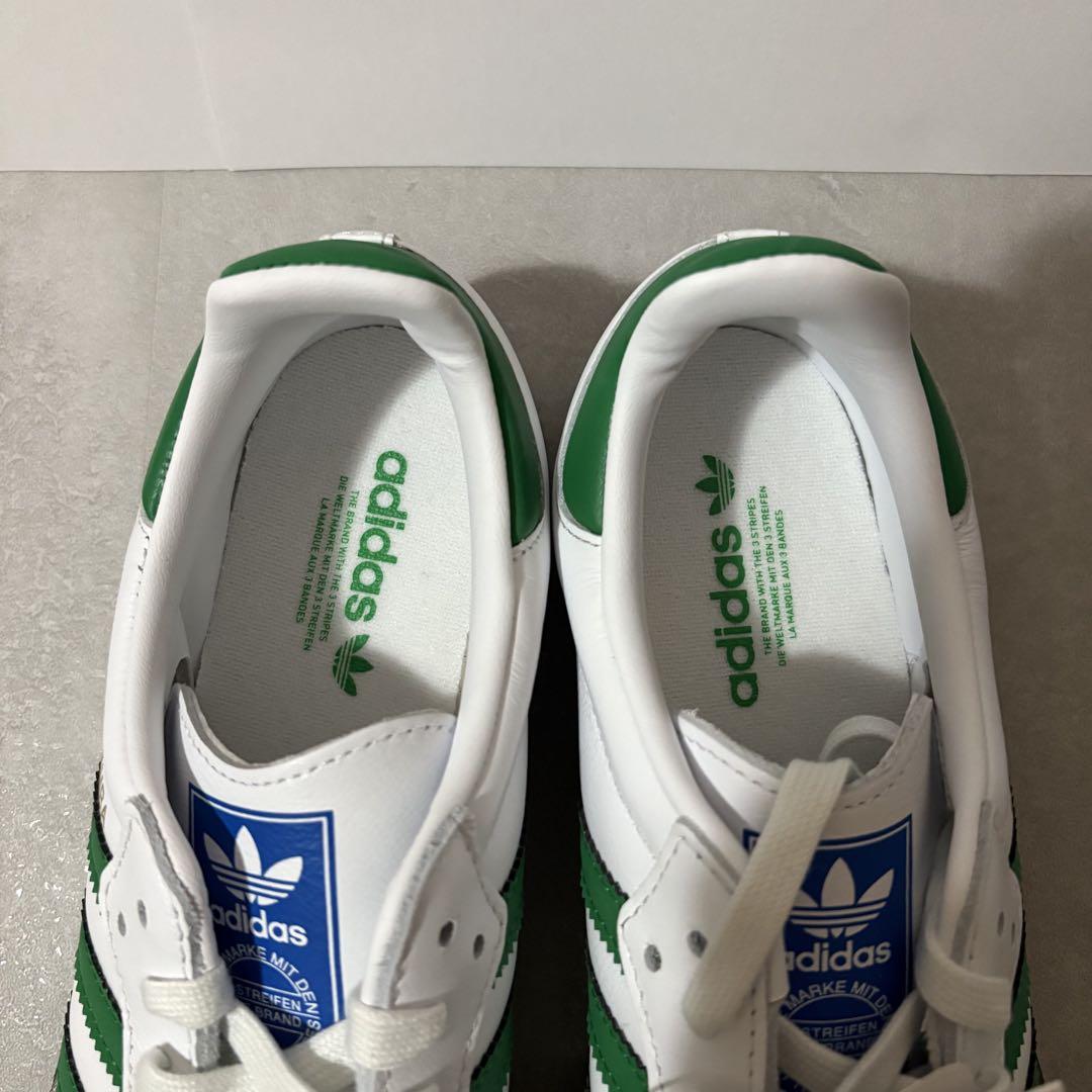 【新品未使用】adidas SAMBA OG ホワイト×グリーン 24cm